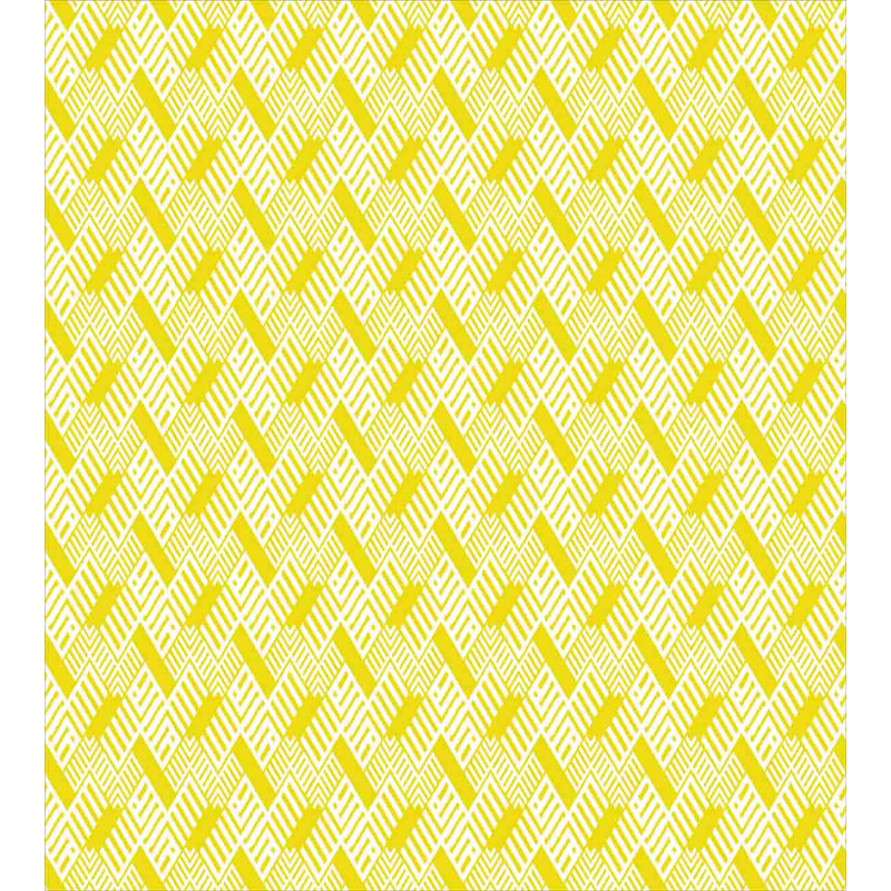 Fashion Yellow Chevron Duvet Cover Set