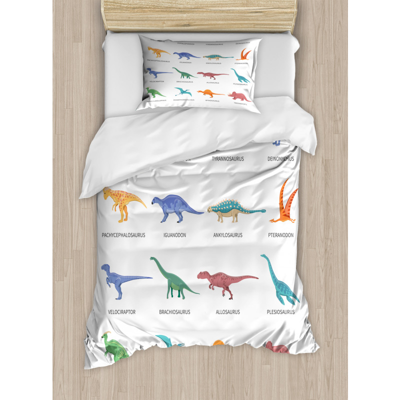 Jurassic Fossil Dinos Duvet Cover Set