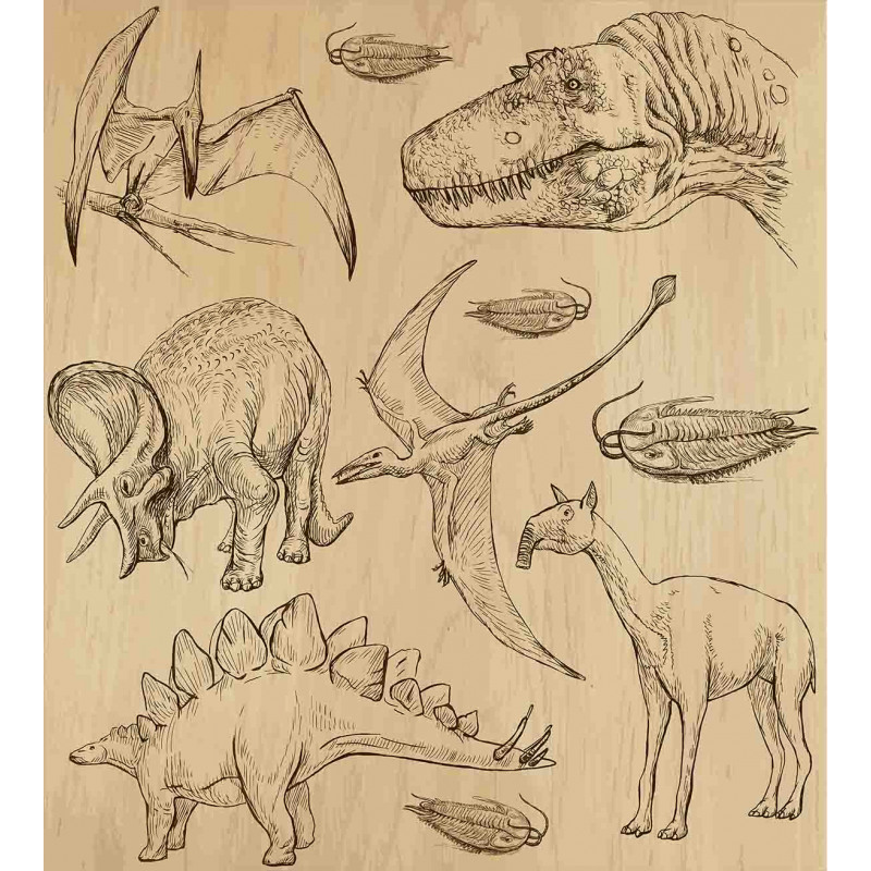 Vintage Sketch Animals Duvet Cover Set