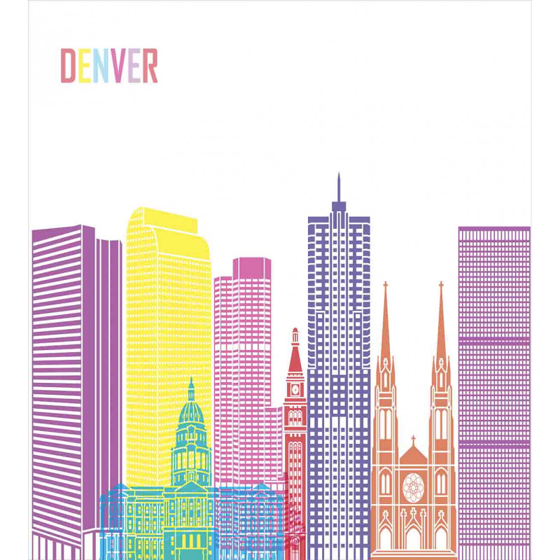 Urban Buildings Apartments Duvet Cover Set