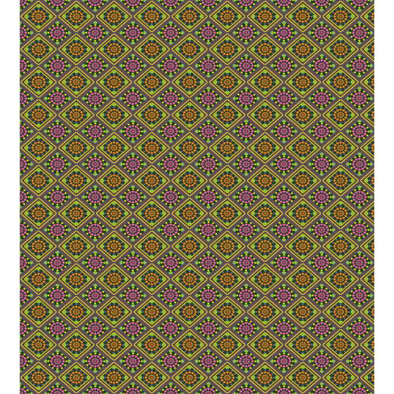 Lively Rhombus-shape Pattern Duvet Cover Set