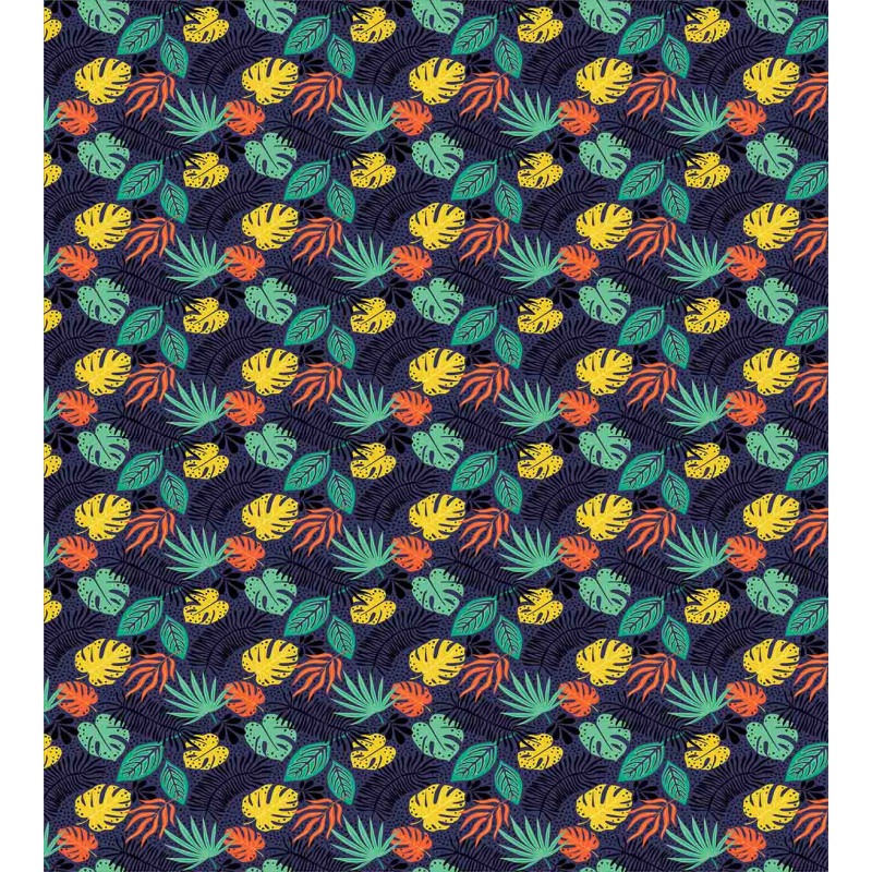 Colorful Tropical Foliage Duvet Cover Set