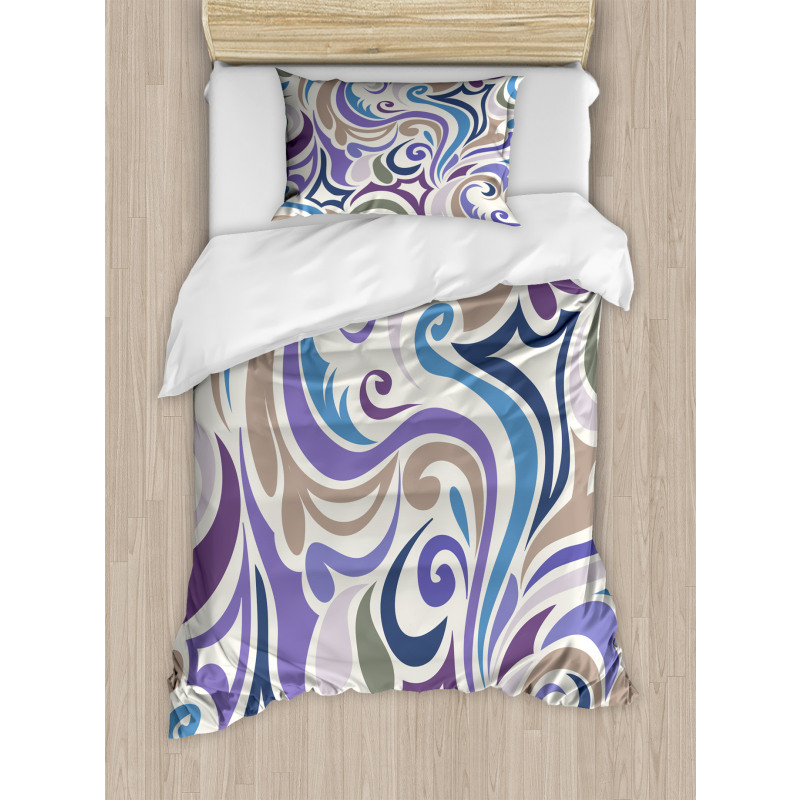 Funky Asymmetrical Shapes Duvet Cover Set