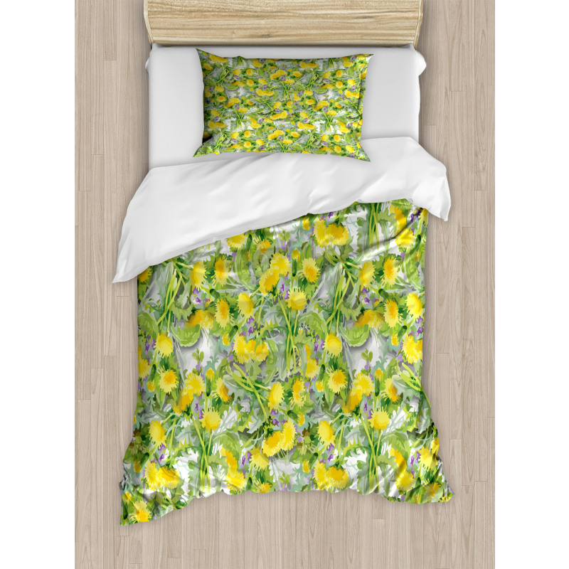 Pile of Chrysanthemum Buds Duvet Cover Set