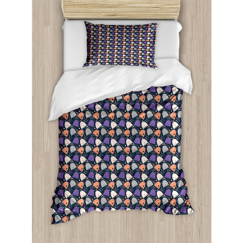 Spooky and Funny Dots Duvet Cover Set