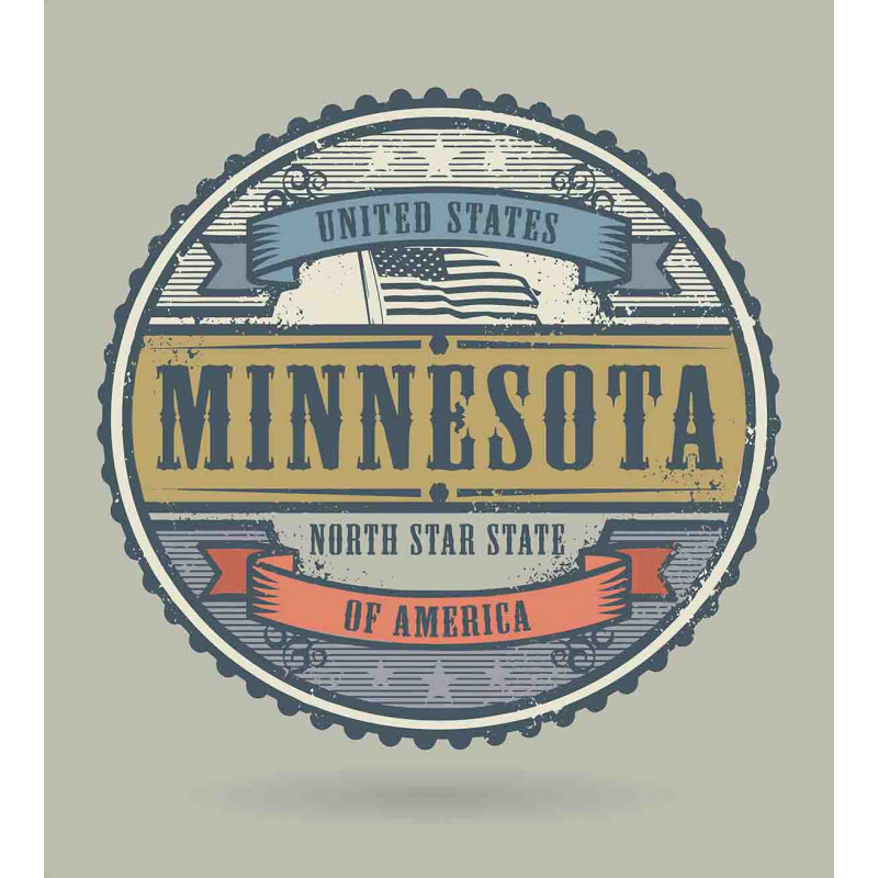 Retro North Star State Duvet Cover Set