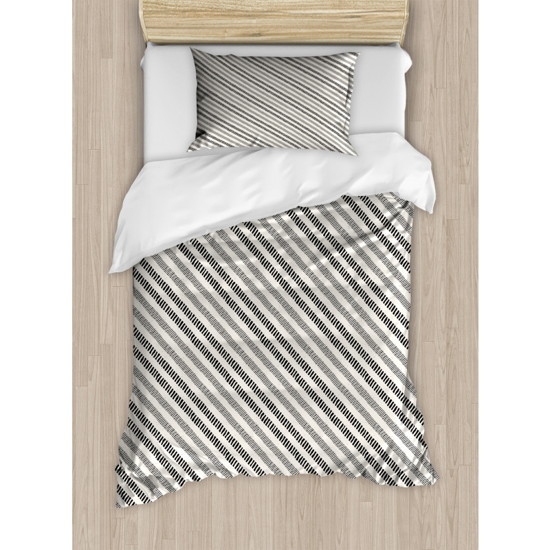 Diagonal Line Composition Duvet Cover Set