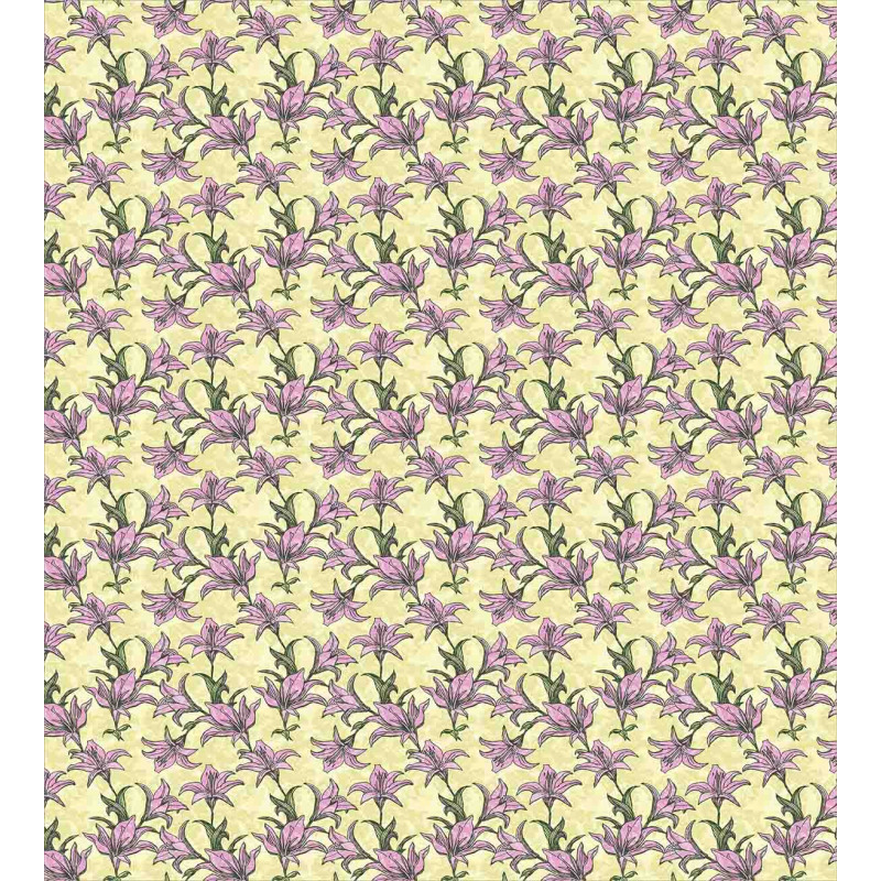 Blooming Lilies Art Pattern Duvet Cover Set