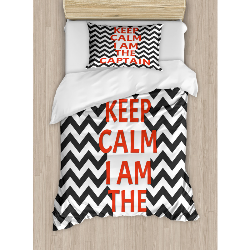 Keep Calm I am Captain Duvet Cover Set