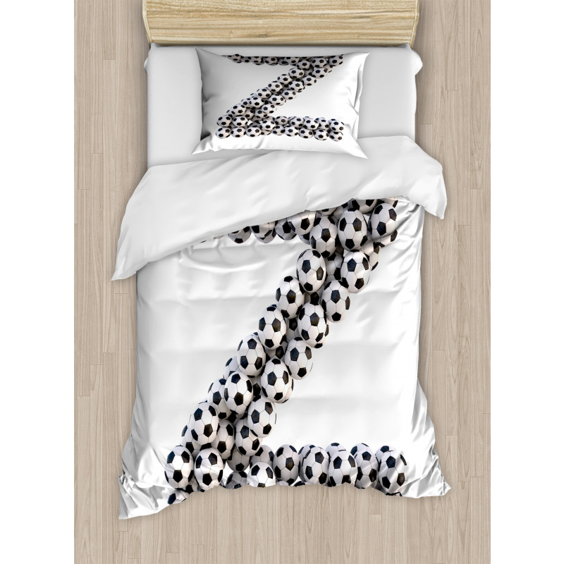 Last Letter Alphabet Duvet Cover Set