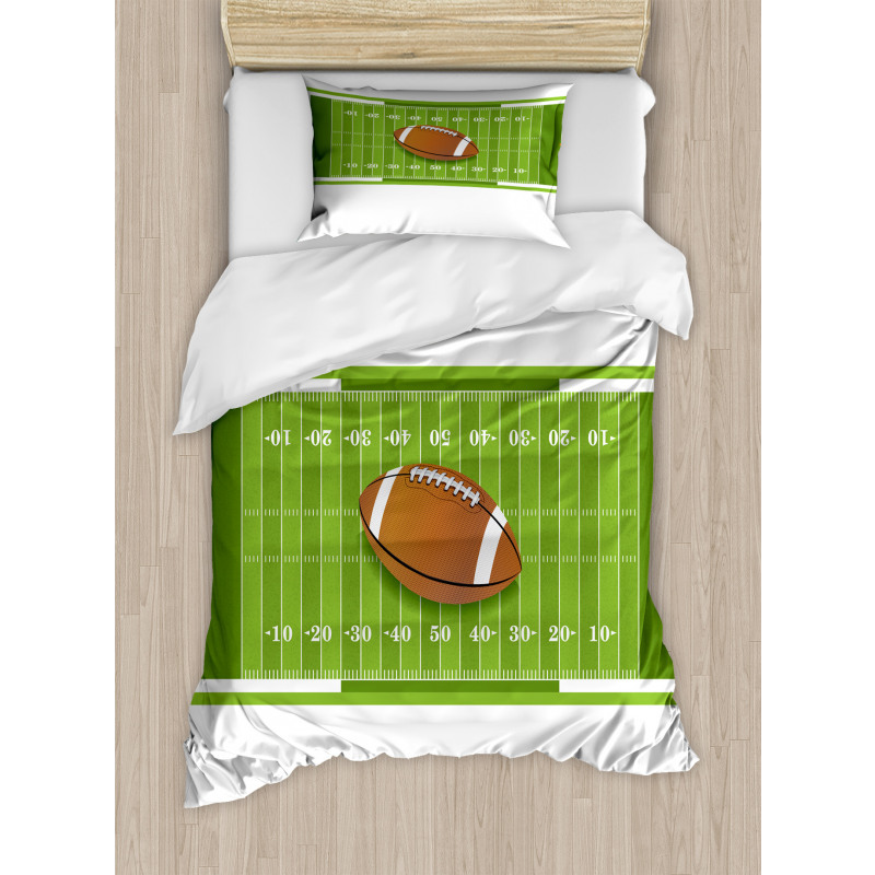 Sports Themed Ball Quanc Duvet Cover Set