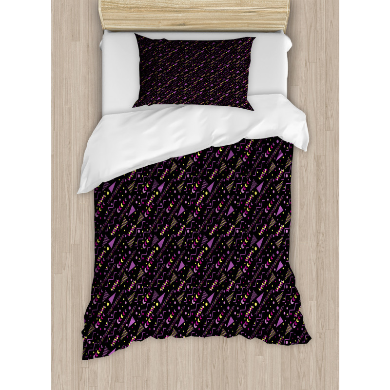 Geometrical Memphis Style Duvet Cover Set