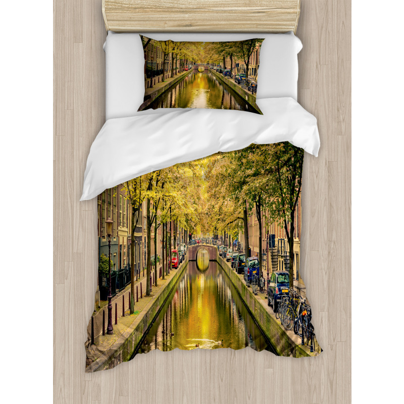 Bridge over Canal Holland Duvet Cover Set