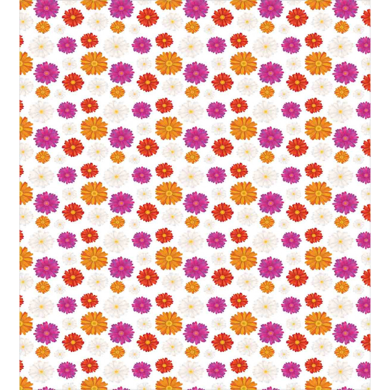 Vibrant Color Blossoms Duvet Cover Set