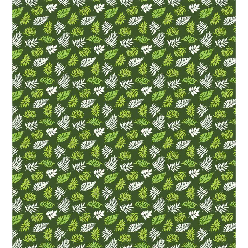 Palm Jungle Leafage on Green Duvet Cover Set
