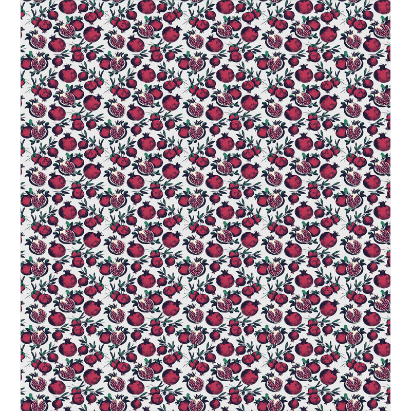 Cut and Whole Pomegranates Duvet Cover Set