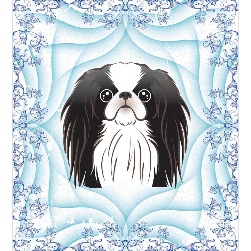 Cartoon Puppy Floral Ornate Duvet Cover Set