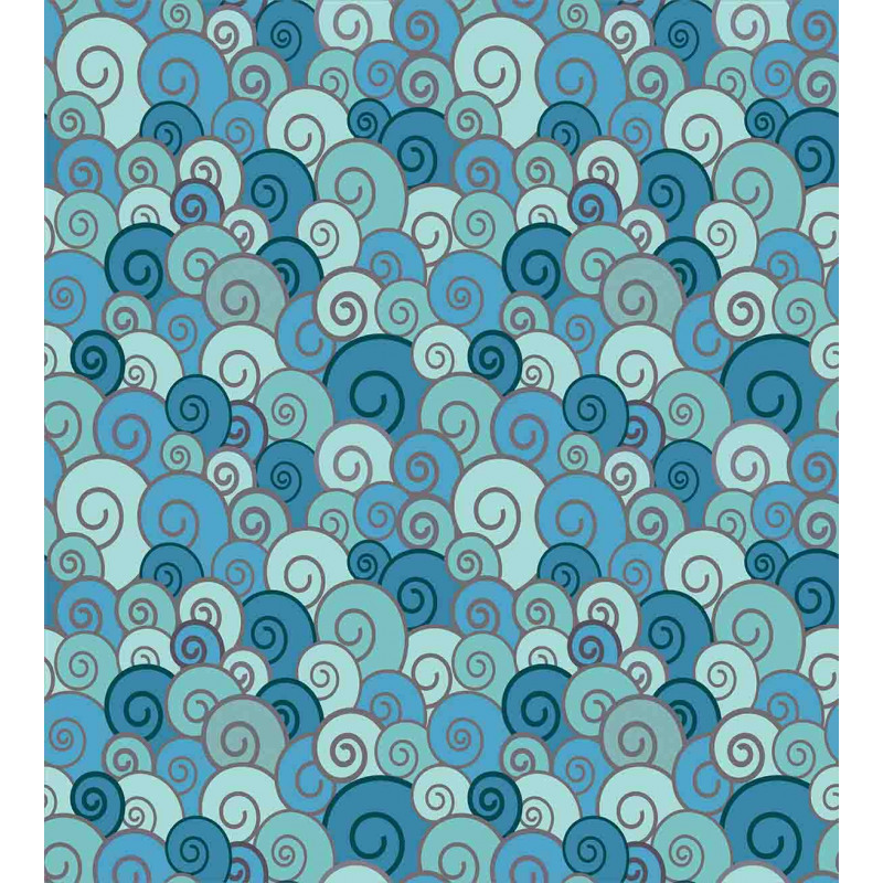 Waves in the Ocean Doodle Duvet Cover Set