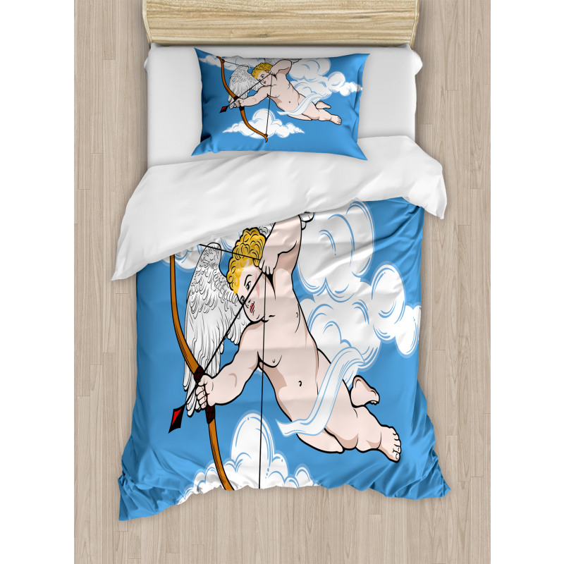 Little Cupid with Arrow Duvet Cover Set