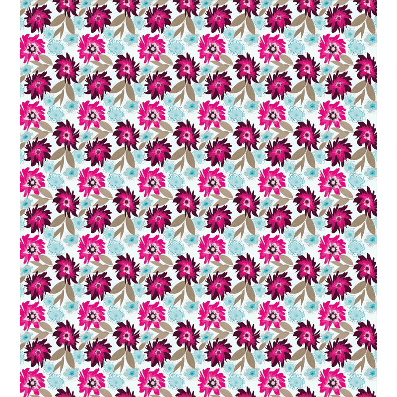 Abstract Marsala Blossoms Duvet Cover Set