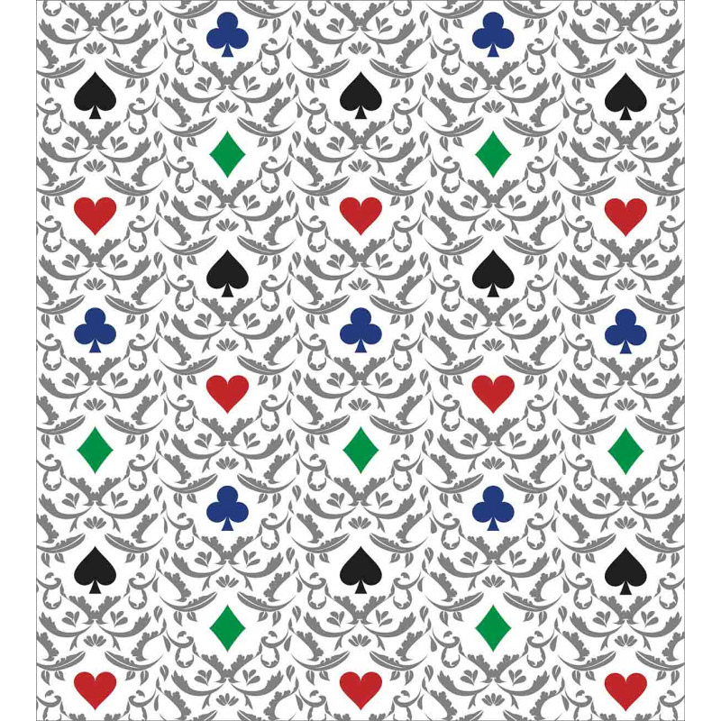 Hearts Spades Diamonds Duvet Cover Set