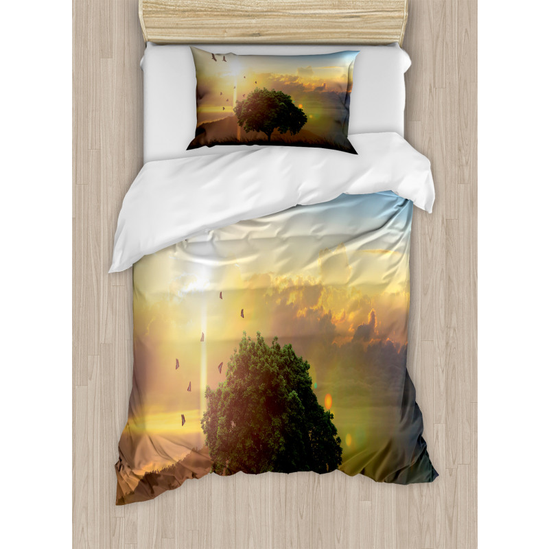 Romantic Fairy Sunset View Duvet Cover Set