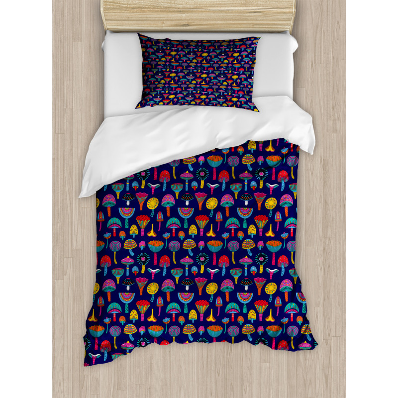 Sixties Inspired Retro Colors Duvet Cover Set