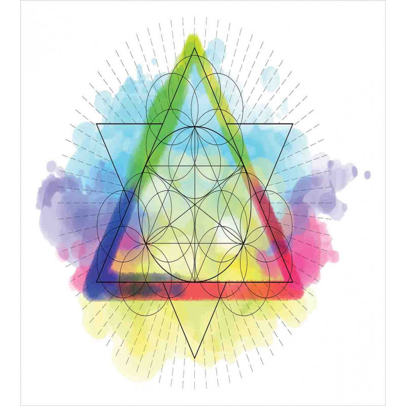 Rainbow Triangles Duvet Cover Set