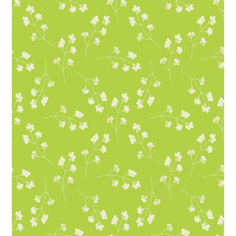 Blooming Flower Silhouettes Duvet Cover Set