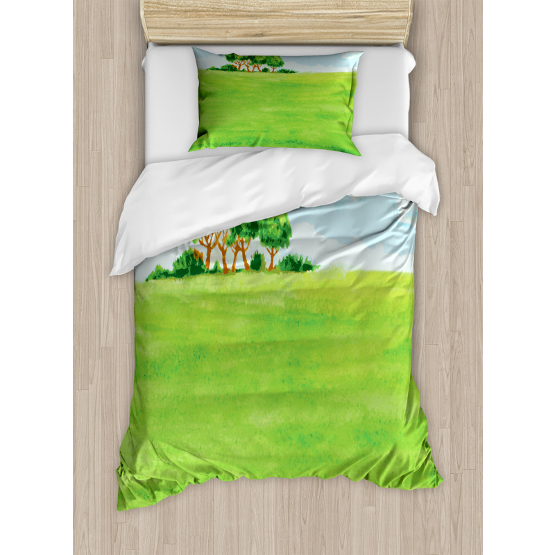 European Pastoral View Design Duvet Cover Set