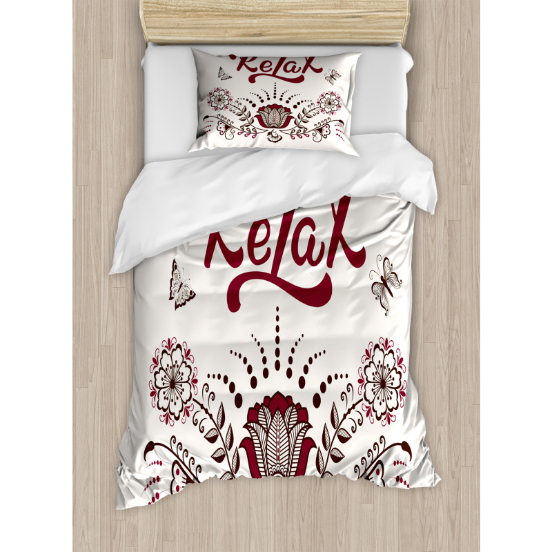 Mehndi Ornamental Design Duvet Cover Set