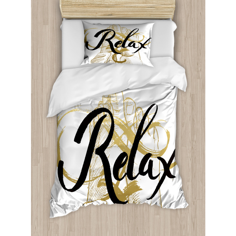 Inspirational Lettering Duvet Cover Set