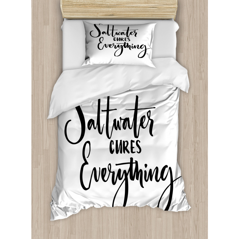 Saltwater Cures Everything Duvet Cover Set