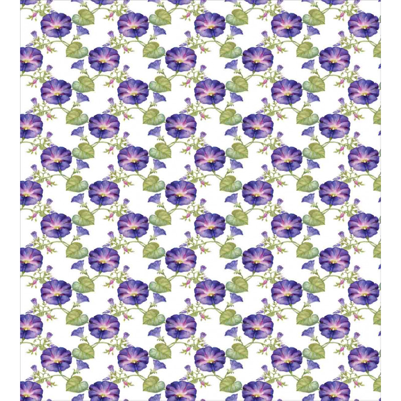 Purple Gramophone Orchids Duvet Cover Set