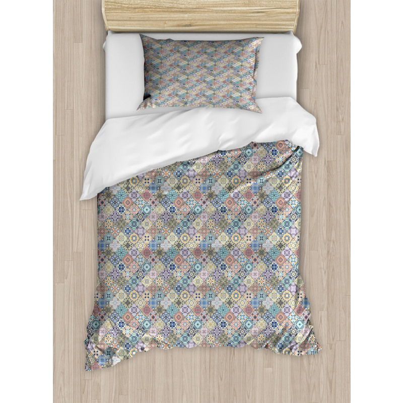 Folkloric Effect Tile Duvet Cover Set