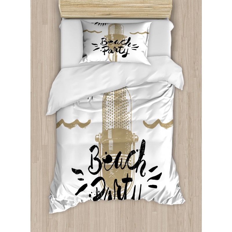 Musical Beach Party Duvet Cover Set