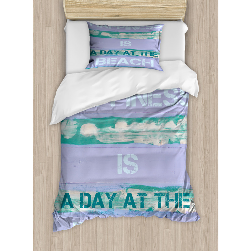 Happiness is Beach Day Duvet Cover Set