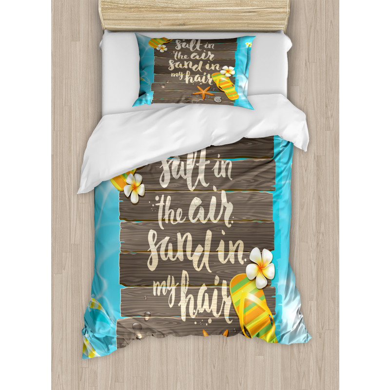 Salty Sand in My Hair Duvet Cover Set