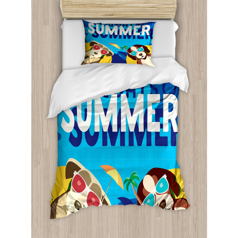 Dogs Days of Summer Duvet Cover Set