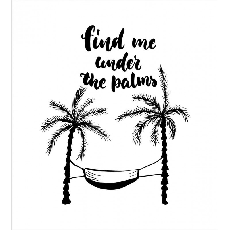 Find Me Under Palms Duvet Cover Set