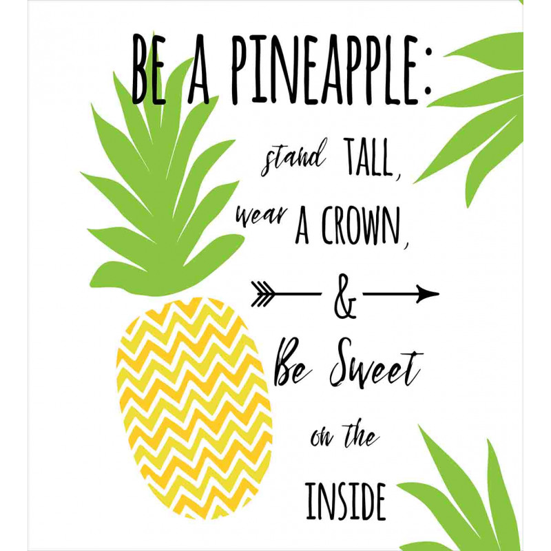 Be a Pineapple Phrase Duvet Cover Set