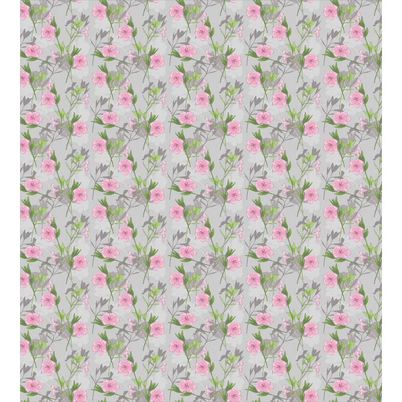 Pink Blossoms Garden Growth Duvet Cover Set