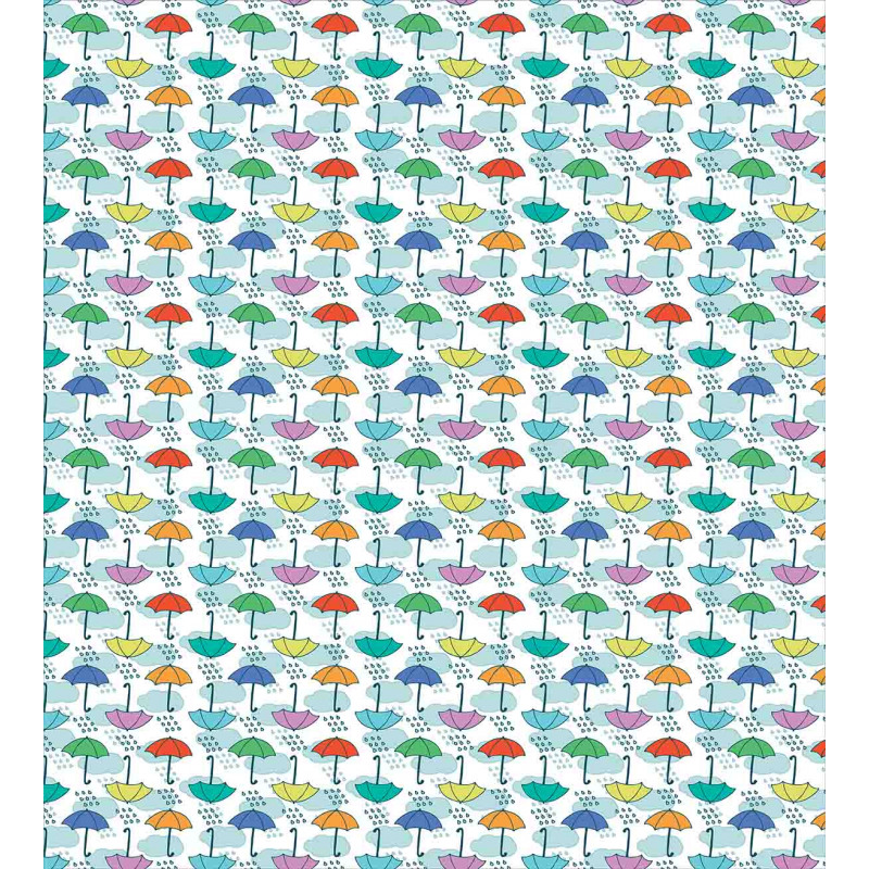 Parasol Pattern in Rain Duvet Cover Set