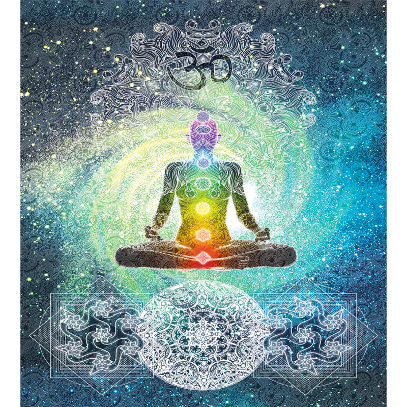Mandala Zen Chakra Motif Duvet Cover Set