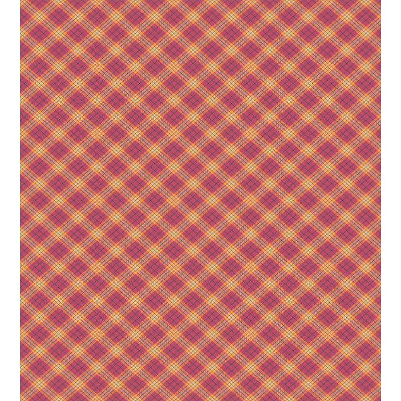 Checkered Tartan Motif Duvet Cover Set