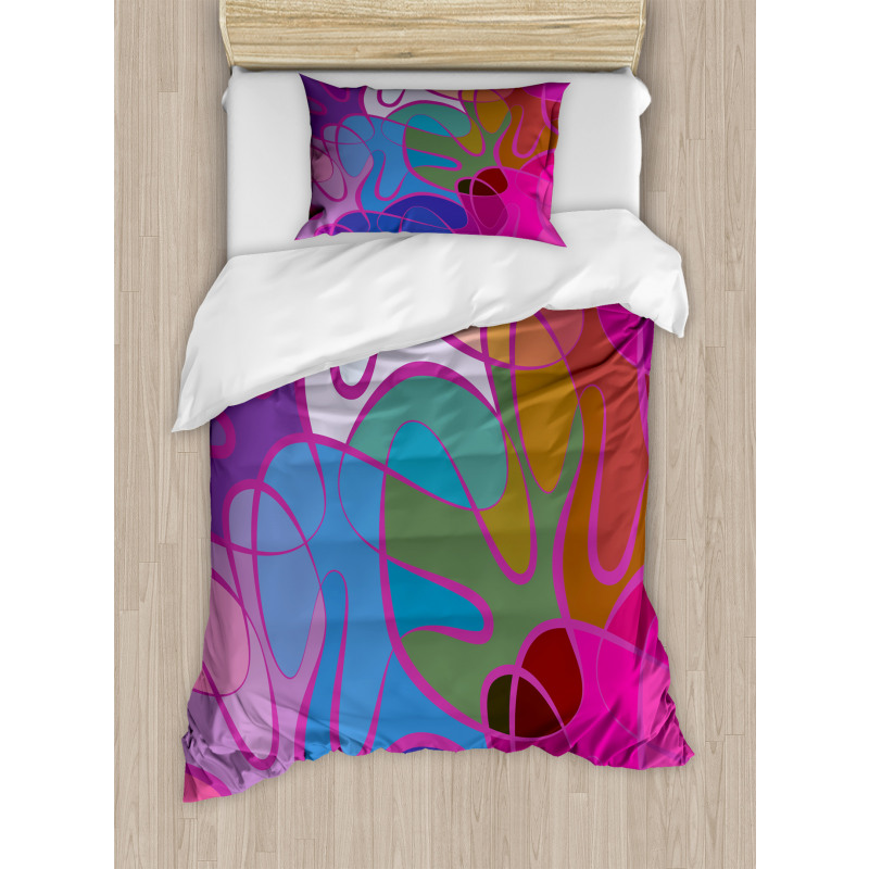 Waves in Hand-drawn Style Duvet Cover Set
