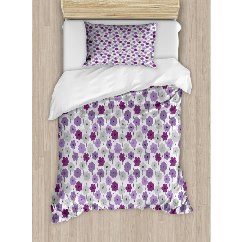 Blossoming Flowers Duvet Cover Set