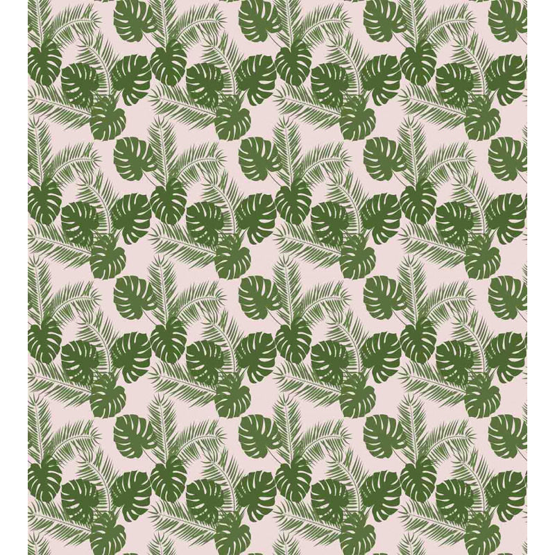 Monstera Leaf Palm Tree Duvet Cover Set