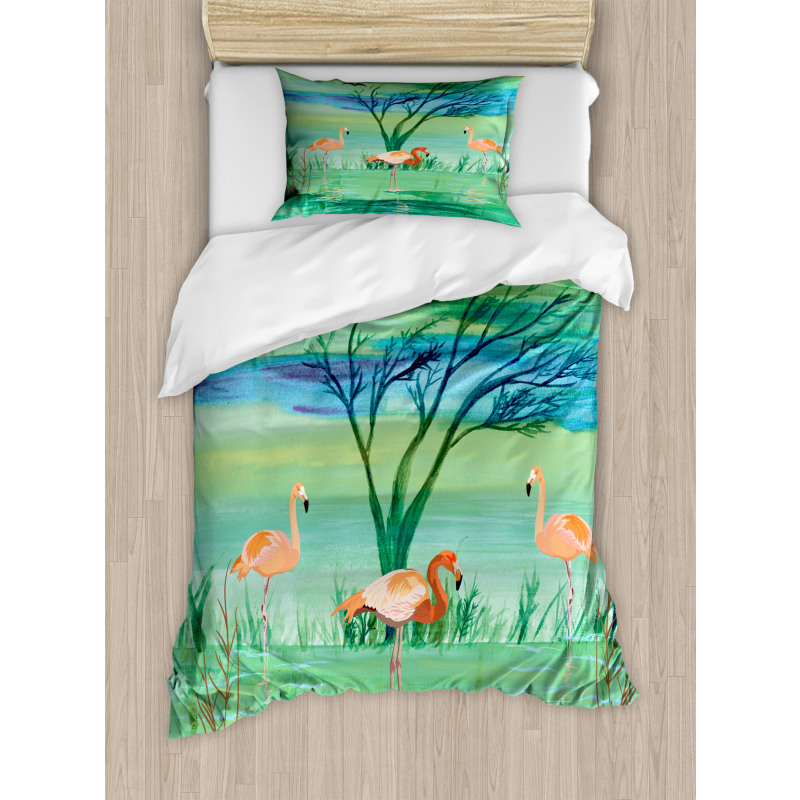 Nature and Birds Duvet Cover Set