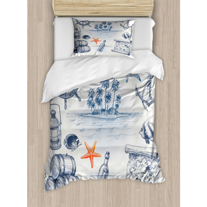 Adventure Tropical Island Duvet Cover Set